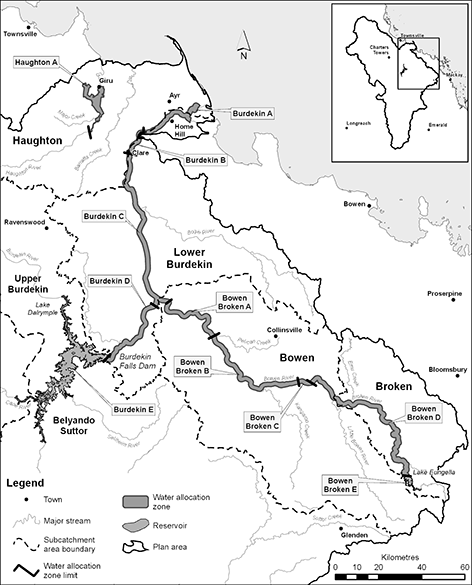 Water allocation zone map 1