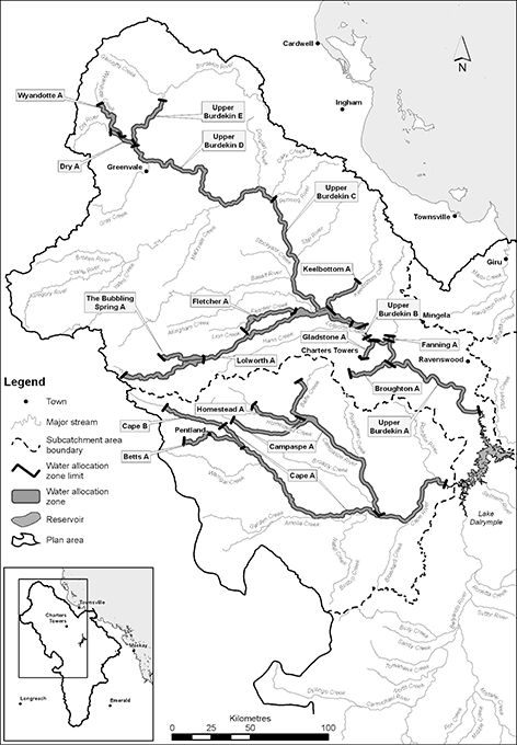 Water allocation zone map 1