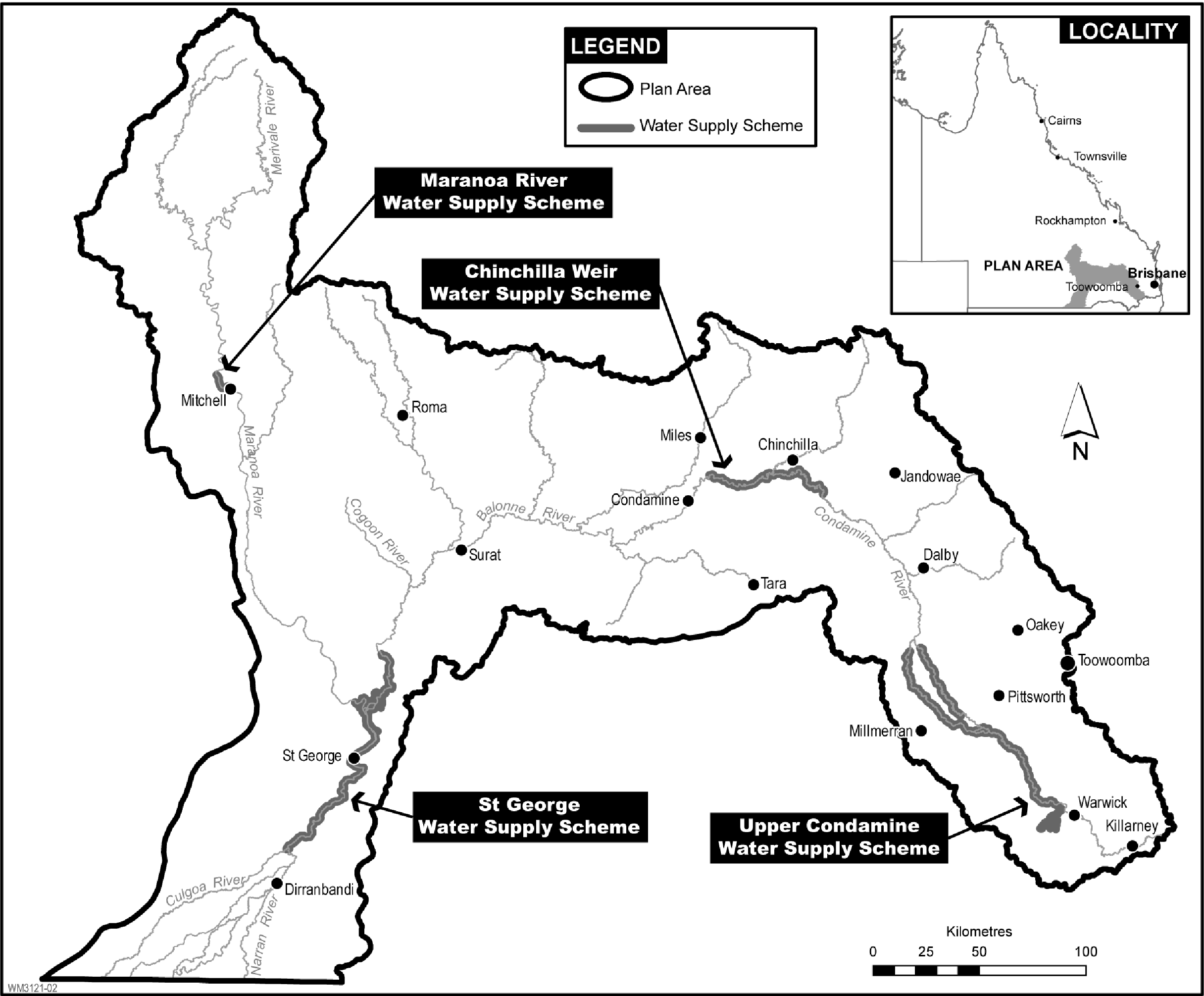 map of water supply schemes