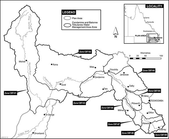 Condamine and Balonne Tributaries water management area