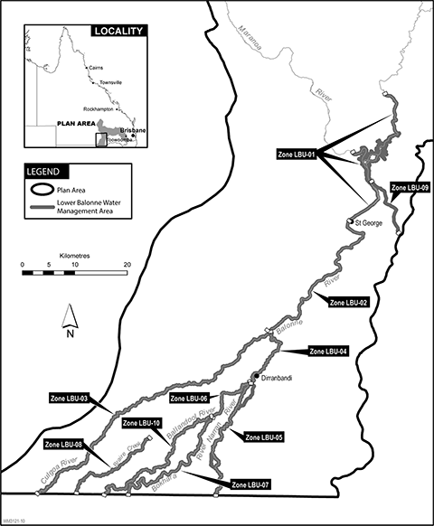 Lower Balonne water management area