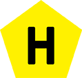 The ‘H’ symbol is for Hydrogen-powered vehicles