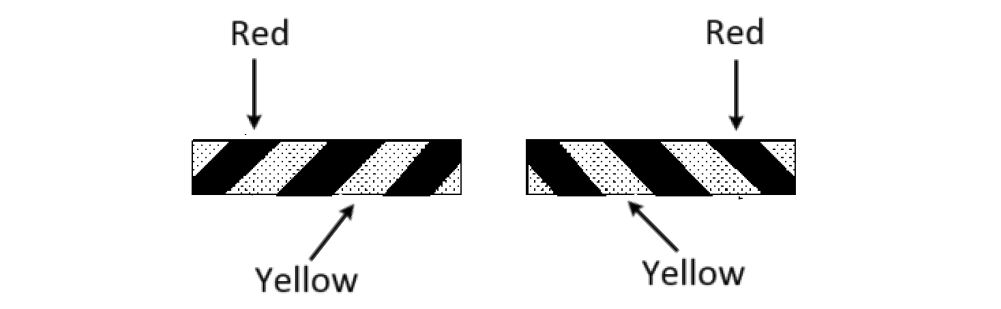 Example of alternative pattern for rear marking plates