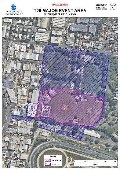 Map of the Allan Border Field