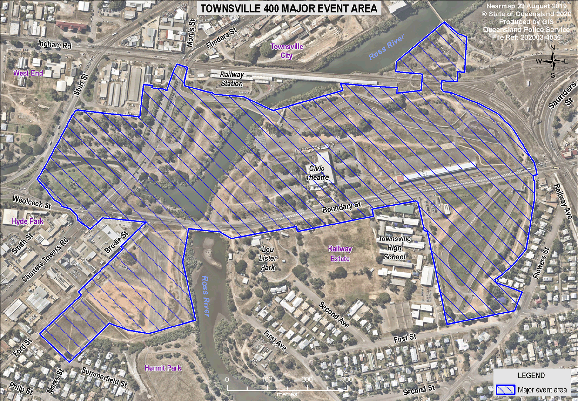 Townsville 400 major event area