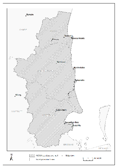 map of hazardous area number one