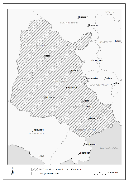 map of hazardous area number two