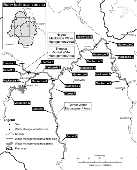 map of Dawson Valley Water Management Area