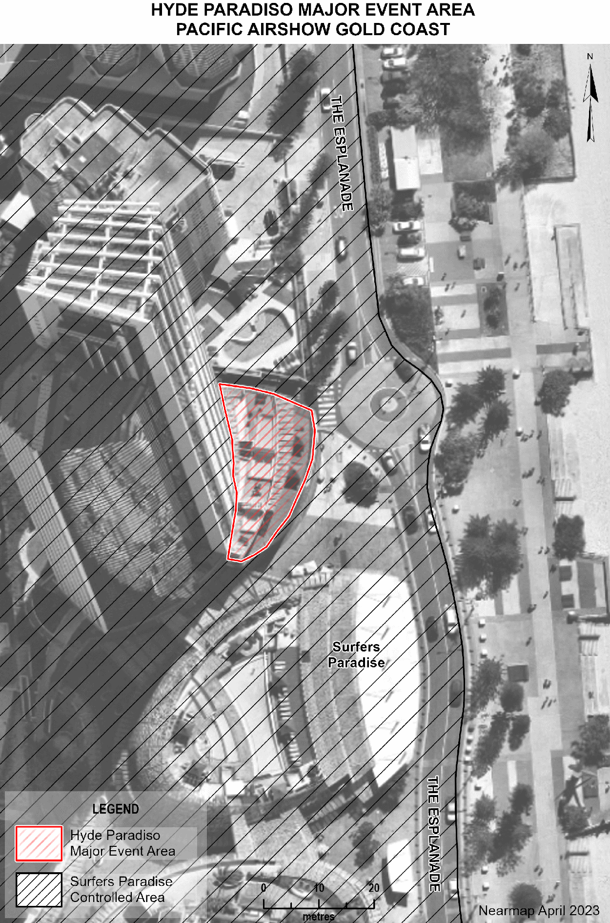 map of Hyde Paradiso major event area