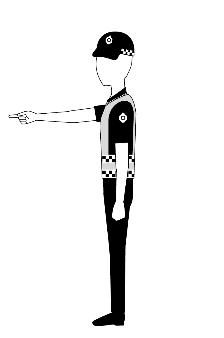 traffic signal to stop at place indicated for person facing signal at kerb