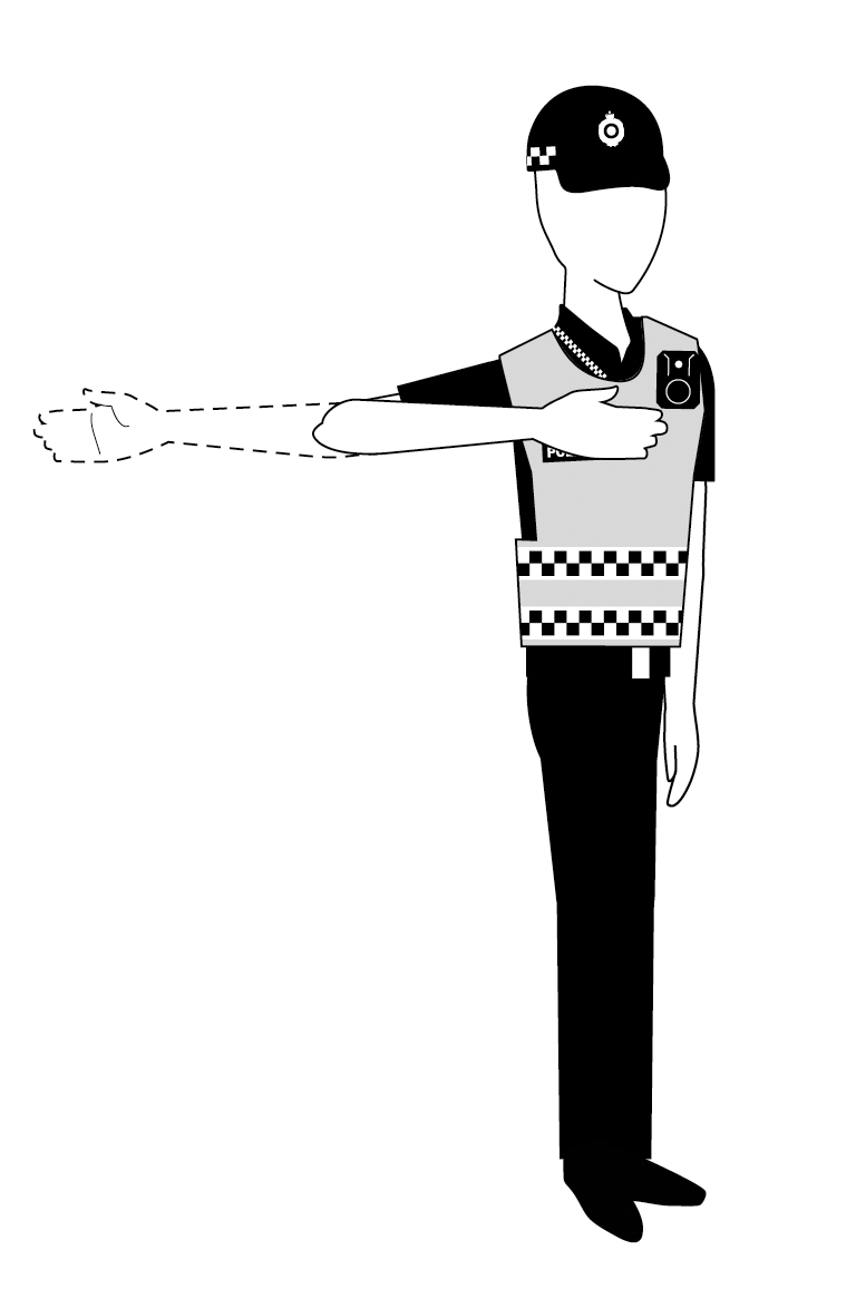 traffic signal to proceed for person facing signal from right side