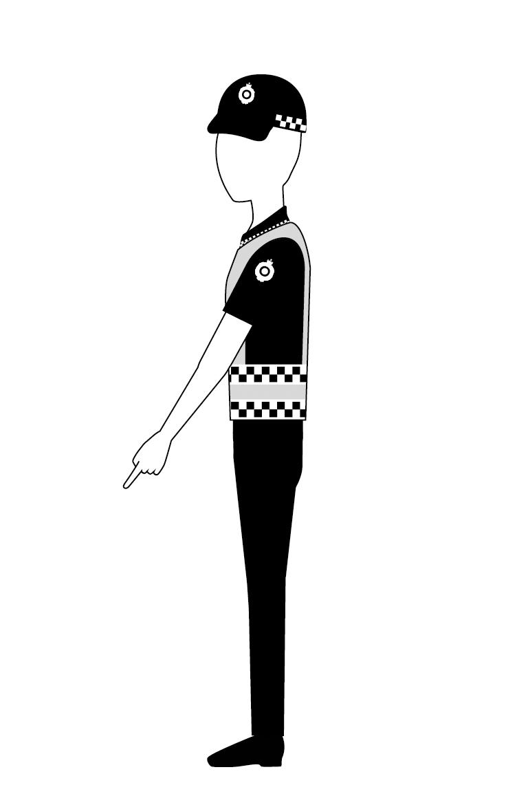 traffic signal to stop at place indicated for person facing signal in front