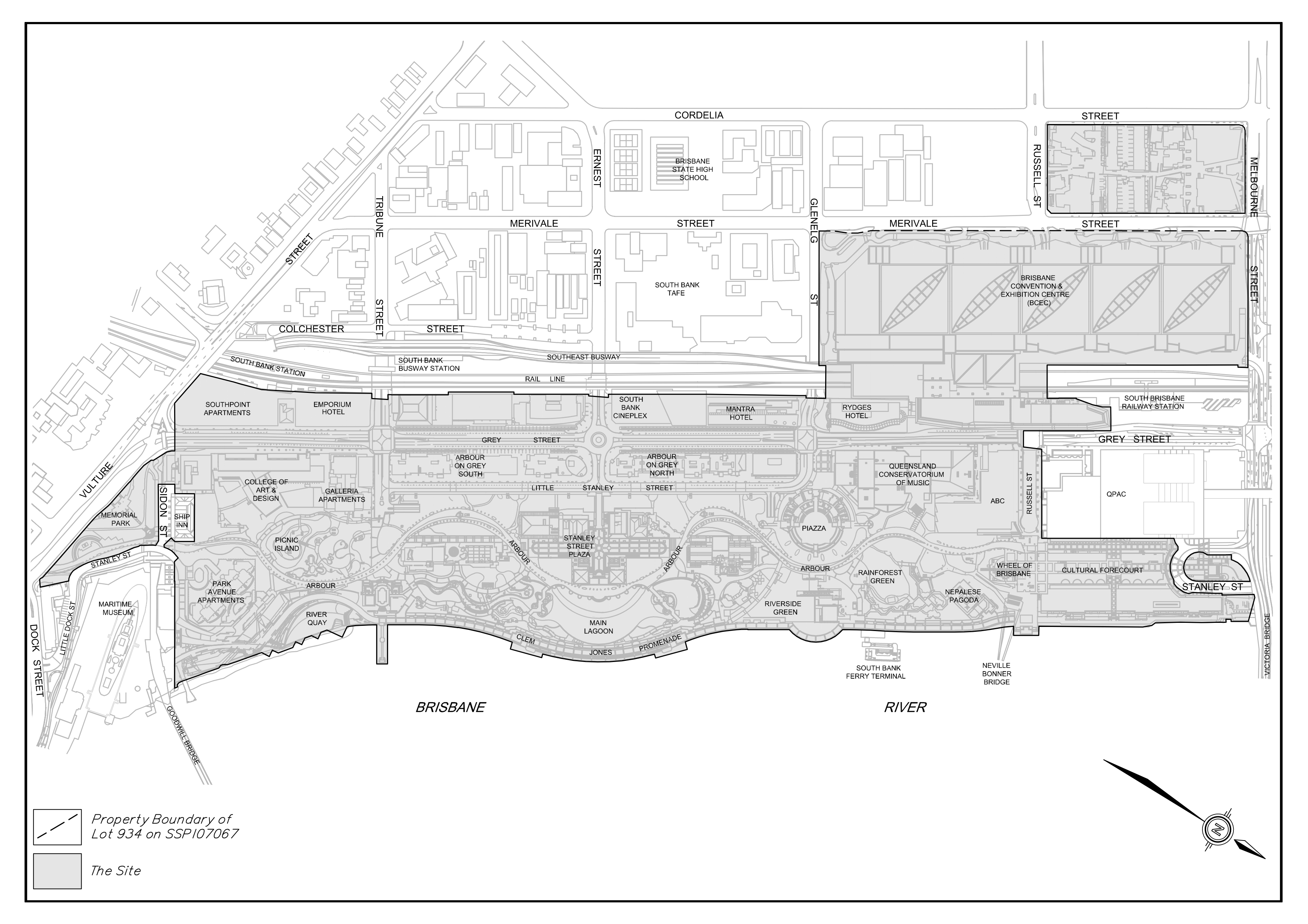 Map of the site