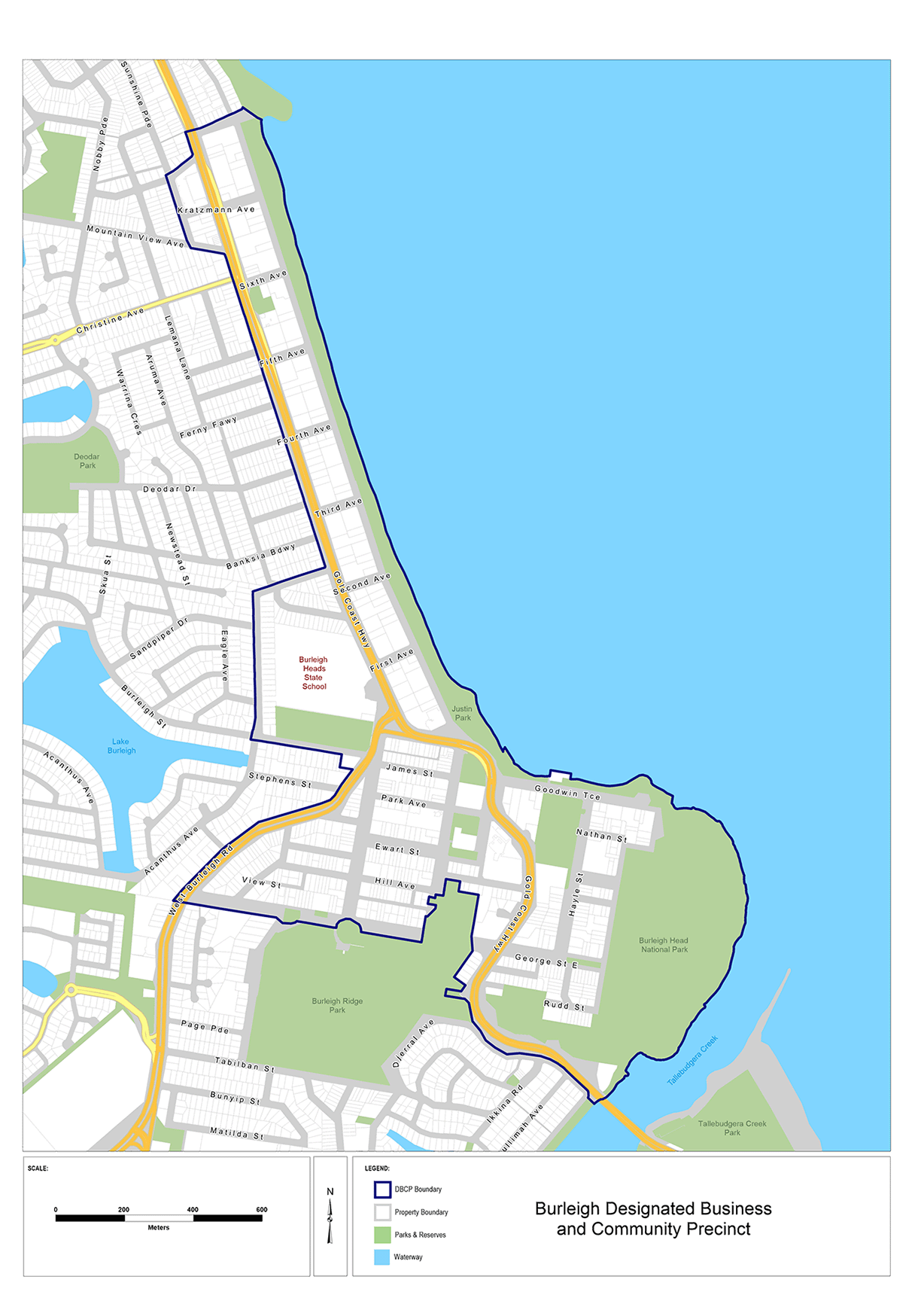 Map of Burleigh DBCP