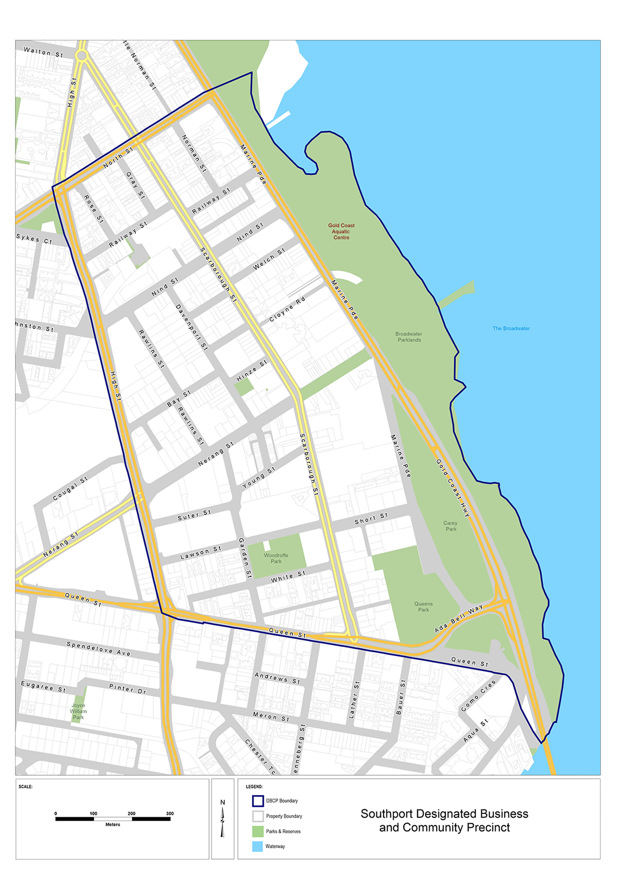 Map of Southport DBCP