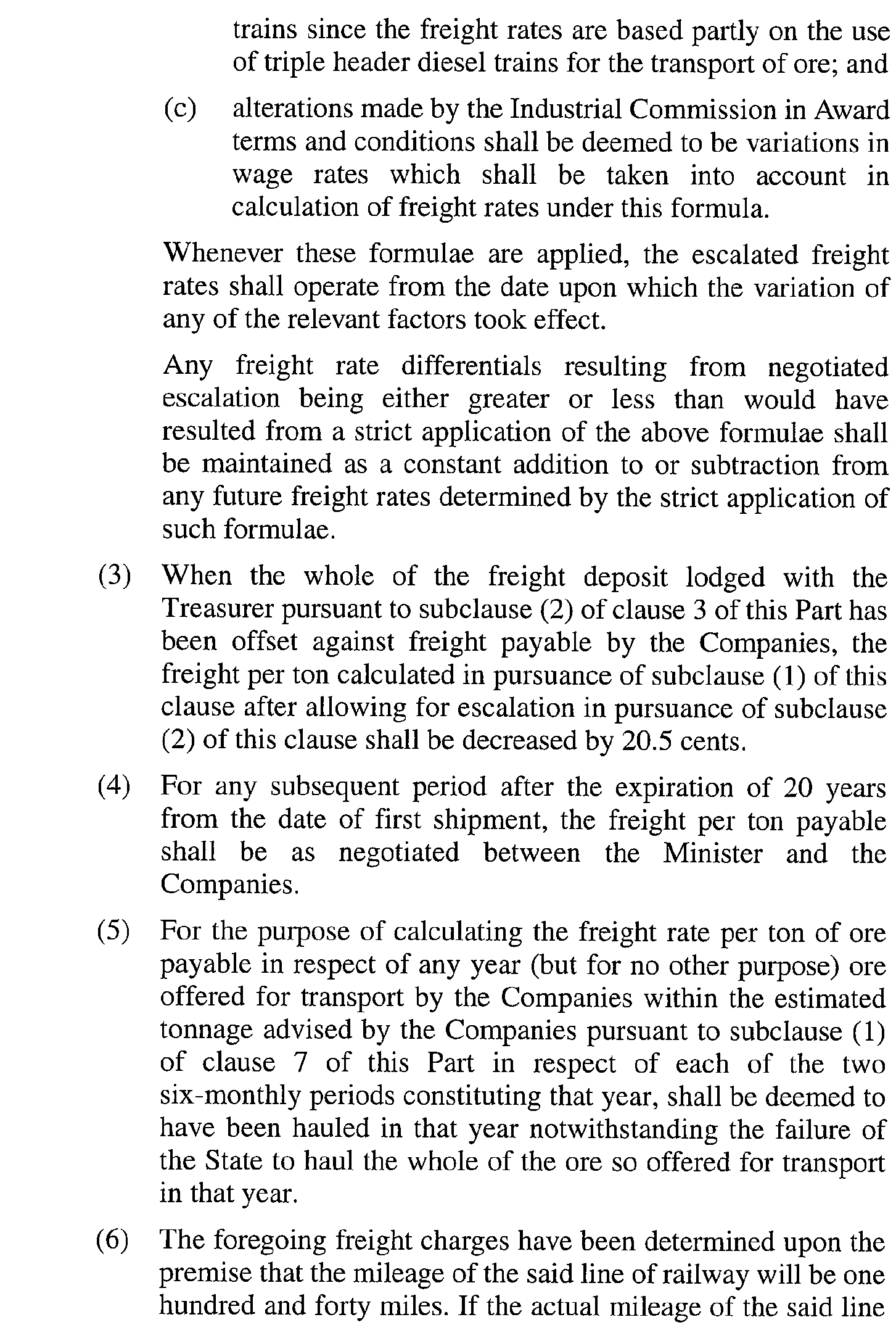 scan of agreement text