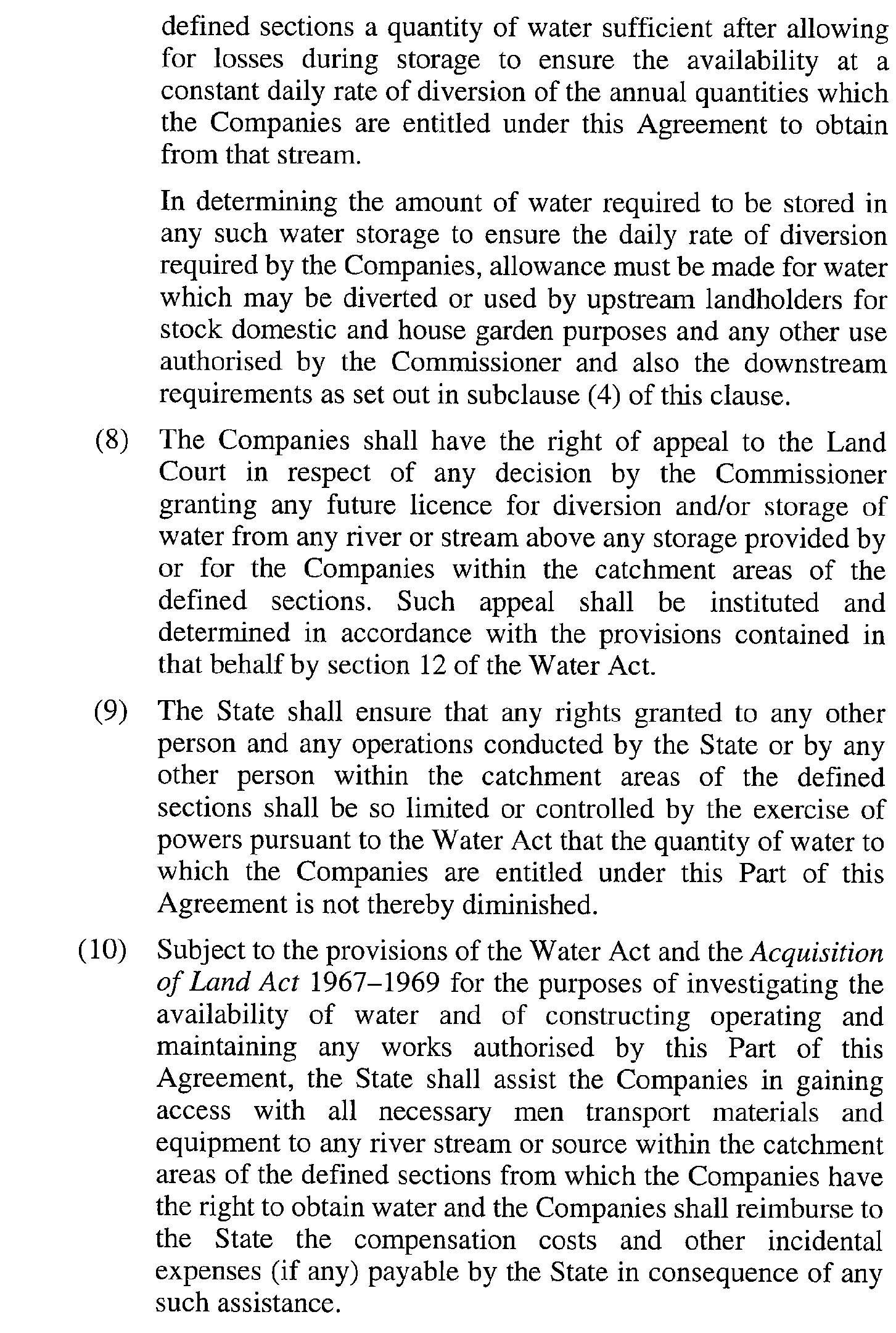 scan of agreement text