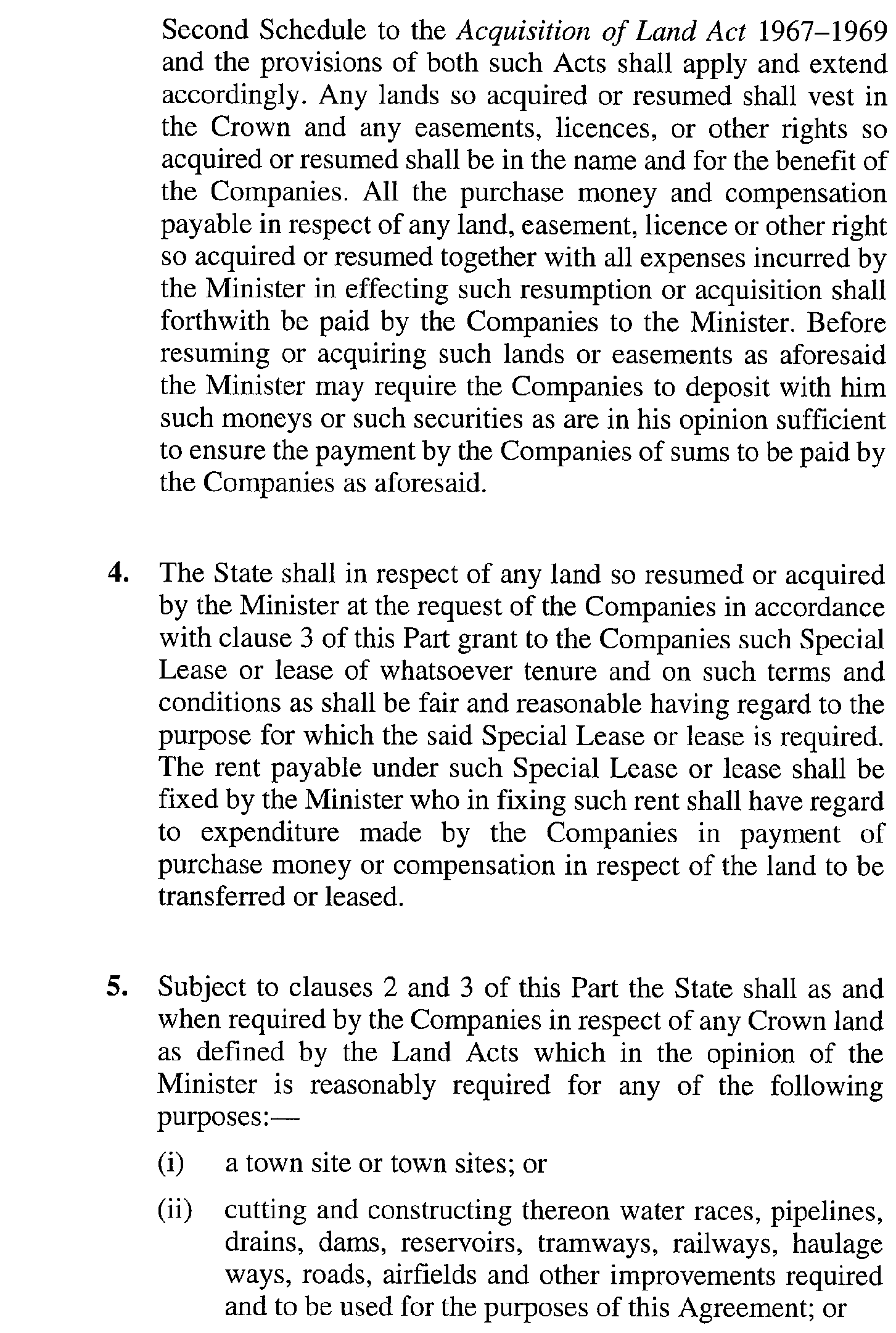 scan of agreement text