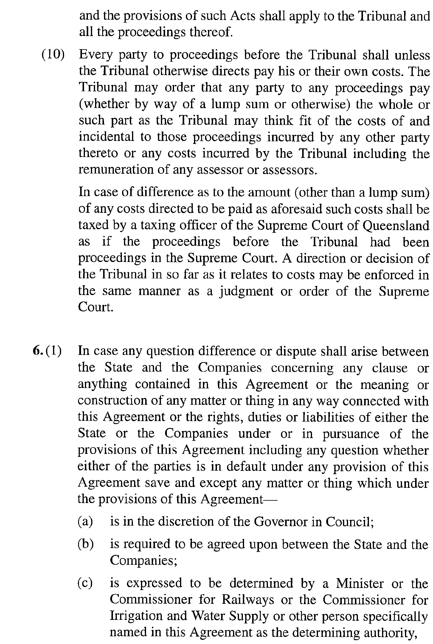 scan of agreement text