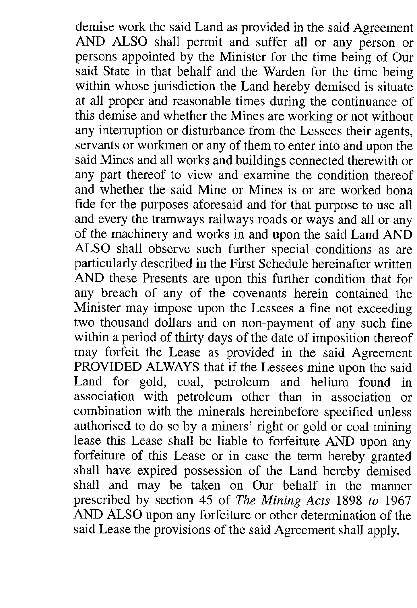 scan of agreement text