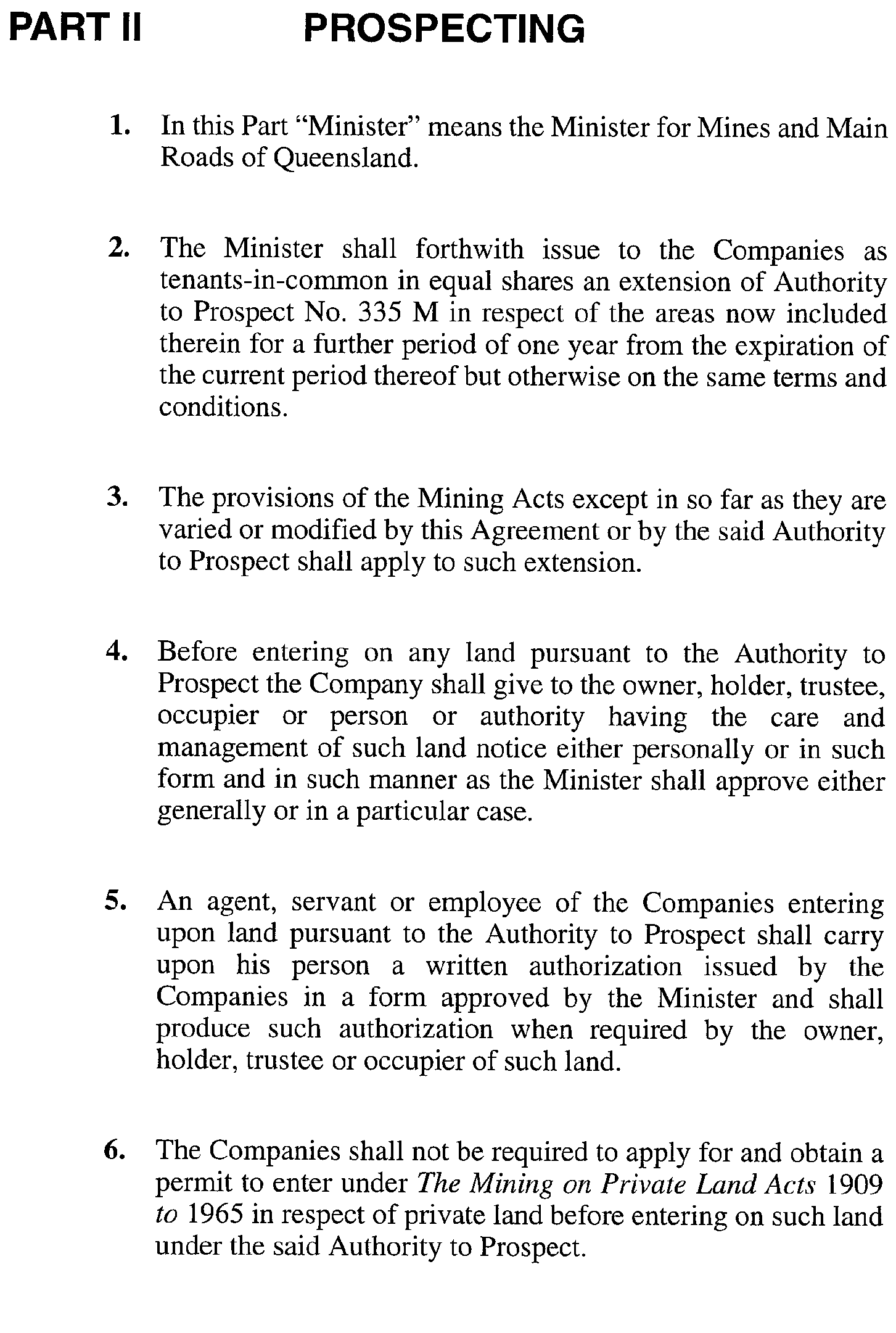 scan of agreement text