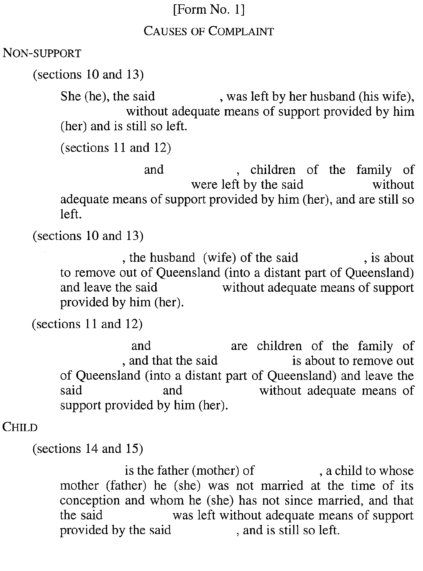 Form No. 1 page 1